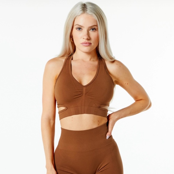 Alphalete Status Bra - Butterscotch Size Small - Picture 2 of 7